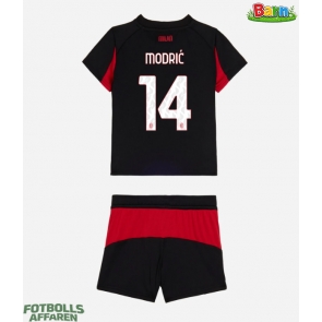 AC Milan Luka Modric #14 Hemmaställ Barn 2025-26 Kortärmad (+ Korta byxor)